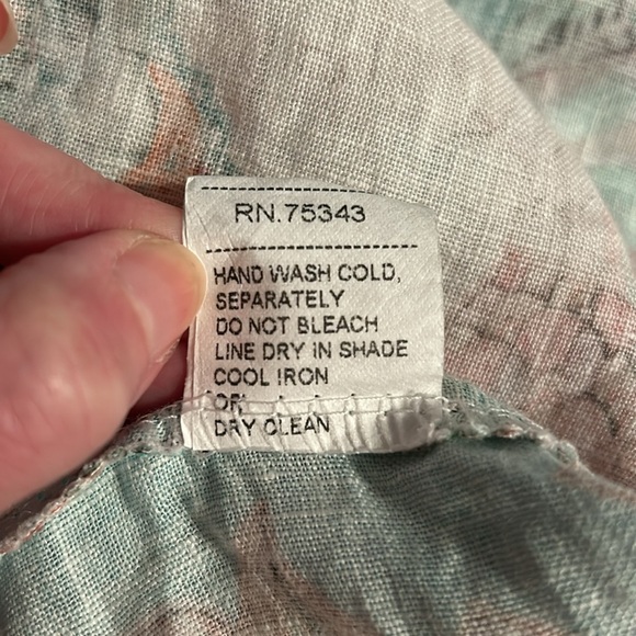 🩵Lungo L’arno Puro Lino Gorgeous Made in Italy 100% Linen Oversized Top - Picture 9 of 16